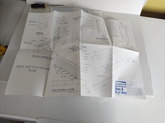 VTG 1996 Garlinghouse Split Level Deck 14′ Play Area Project Plan blueprints FYI