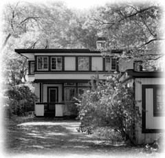 Prairie Style, Architect’s own home, Sunroom, 4 bedrooms, printed house plans