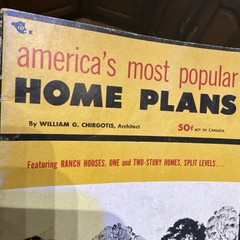 Vintage American Popular Home Plans Book Of Homes by William Chirgotis 1954