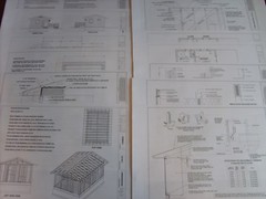 ADU / TINY HOUSE PLANS 384 sq.ft. with one bedroom and outdoor deck.