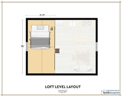 320SF Cabin w/ Loft DIY Plans – 16′ x 20′ Tiny House Build Instructions PDF