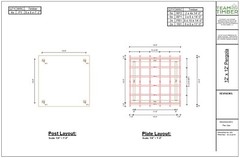 12′ x 12′ Timber Frame Pergola DIY Building Plans, Downloadable PDF