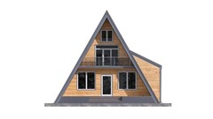 32’x70′ 3 Beds, 1 Bath A-Frame Cabin DIY Architectural Build Plans 209 pages PDF