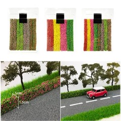 Plastic Model Bushes Shrub Strips for Architecture Dioramas and Mini Garden