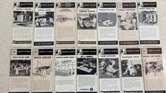 1950’s-60’s Lumber Store Handouts For Plywood Projects – Blueprints – Lot Of 14