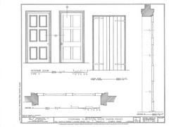 Country Style Southern Plantation home, brick-wood design, porch printed plans