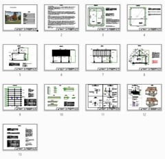 16×20 Garden Pavilion Plans , Outdoor Gazebo Blueprints , Traditional Carport