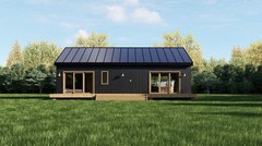Barndominium House Cabin 2 Bed 2 Bath 40’x35′ 1400 sq ft. | PDF Download
