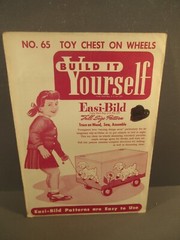1952 Easi-Bild No 65 Toy Chest On Wheels Build It Yourself Plans