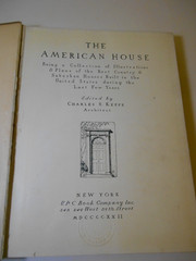 The American House by Charles S. Keefe 1922 1st Ed. Floor Plans Architecture