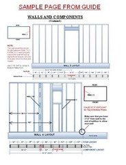 16x24MM Cabin w/Loft Plans Package, Blueprints, Material List & Instruction Guid