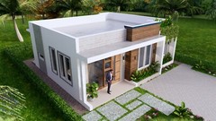 33×27 Feet Small House Design 10×8 Meter 2 Beds 2 Baths Terrace (A4 Hard Copy)