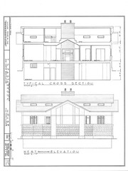 Prairie Style House, single story design, wood & stucco home, PRINTED PLANS