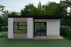 MODERN ADU TINY HOUSE FLOOR PLAN 24×20 – 1 BEDROOM, 1 BATH, 400 SF STUDIO
