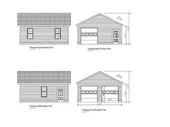 22’X24′- 24’X22′ GARAGE PLANS GABLE ROOF GABLE END GARAGE PLANS 19-2224-GBL-7