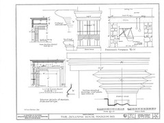 Traditional Colonial Brick Townhouse, narrow lot, 4+ bedrooms, home plans