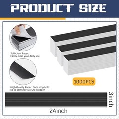 1000 Pcs Blueprint Binding Strips – Blank Binding Strips for Construction, Arts