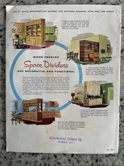 Vintage 1958 Modern Homes MCM Ranch Plans Catalog Heddinghaus Lumber Moberly MO