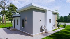 26×25 Feet Small House Design 8×7.5 Meter 2 Bed 1 Bath PDF & A4 Hard Copy