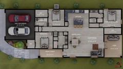 BLUEPRINTS PRAIRIE HOUSE PLAN ARCHUP #128