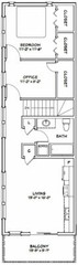 36×50 Apartment 1-Car 1-RV Garage — PDF Floor Plan — 1,217 sqft — Model 1