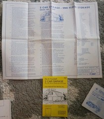 Vintage 70’s National Plan Service Design #P-2007 2-Car Garage+2nd Floor Storage