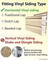 6 Pack Vinyl Siding Hooks Stainless Steel Clips for Security Cameras & Decor