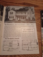 2 “ALADDIN READI-CUT HOMES”. HOUSE PLANS “PRE-CUT” & SHIPPED-HOME KIT 1949 1951