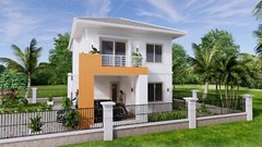 35×26 House Design Plans 10.5×8 Meters 4 Bedrooms PDF Full Plans (A4 Hard Copy)