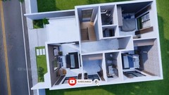 House Plans 7×10 Meter 23×33 Feet 4 Bed 3 Bath Terrace Roof PDF & A4 Hard Copy