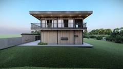 Modern 2-Storey Villa Design with Landscape | SketchUp + PNG Render | Mee Studio