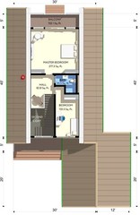 42’x70′ 2 Bed, 2 Bath A-Frame Cabin Architectural Build Plans PDF Download