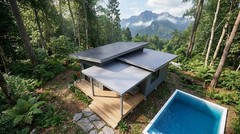20×17 Feet Small House 6×5 Meter 1 Bed 1 Bath Shed Roof PDF, CAD &A4 Hard Copy