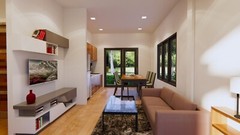 25×36 Feet Cute Small Houses Plan 7.5×11 Meter 2 Beds 1 Bath Hip (A4 Hard Copy)