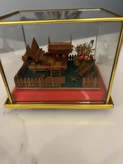 Thai Handmade Wood Antique house designs For Creator House Model Floor Plan