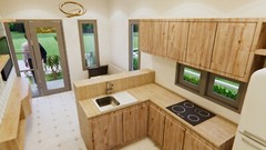 20×23 feet Small House 6×7 meter 2 Beds 1 Bath Shed Roof PDF & (A4 Hard Copy)
