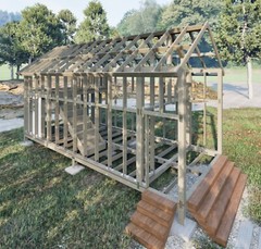 Tiny House Plan, 12×28 House Plans, Modern Cabin House Plans, Hard Copy