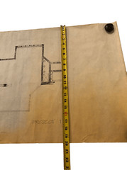 Vintage Architectural Drawings Lot of 5 Hand Drawn Plans
