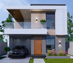 23×33 Feet House Design Plans 7×10 Meter 4 Beds 3 Baths Flat Roof (A4 Hard Copy)