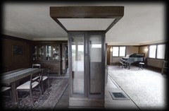 4 bedroom open plan home by Frank Lloyd Wright, printed architectural drawings