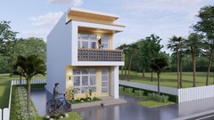 13×26 Small House Plan 4×8 Meter 2 Bedrooms 1 Bath Shed Roof PDF & A4 Hard Copy