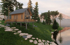 Modern Tiny House 3D Model (Sketchup)-Detailed Architectural-Digital Download