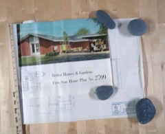 Vtg. 1956 Better Homes & Gardens Blueprint Five Star Home Plan #2709