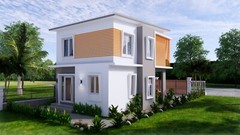 20×30 Feet Small House Design 6×9 Meter 3 Beds 3 Baths Shed Roof (A4 Hard Copy)