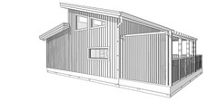 Cozy Charming Tiny House 2 Bed, 1 Bath Architectural Build Plans PDF Download
