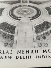Vintage Felix De Weldon Personal Plans Blueprint Nehru Memorial New Delhi India