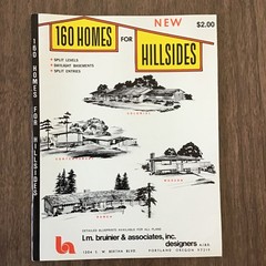 1981 Vtg Contemporary Home Plans HOUSE Floor Plans Book SEE INDEX Hillsides