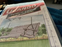 PORCH SWING Blueprints UCANDO Design from National Plan Service #B2082 NIP