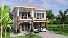 Custom House Plan 26×36 Feet 9×11 Meter 5 Beds 3 Baths Hip Roof (A4 Hard Copy)