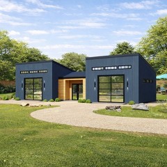 Modern Double Garage plan – Contemporary Garage Design Blueprints with Apartment